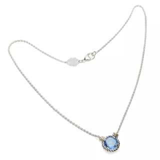 Collana Nodi intreccio 1 pietra